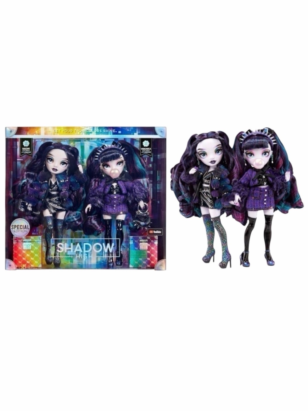 Shadow High Veronica Storm & Naomi Storm Special Edition Rainbow High Twins Doll